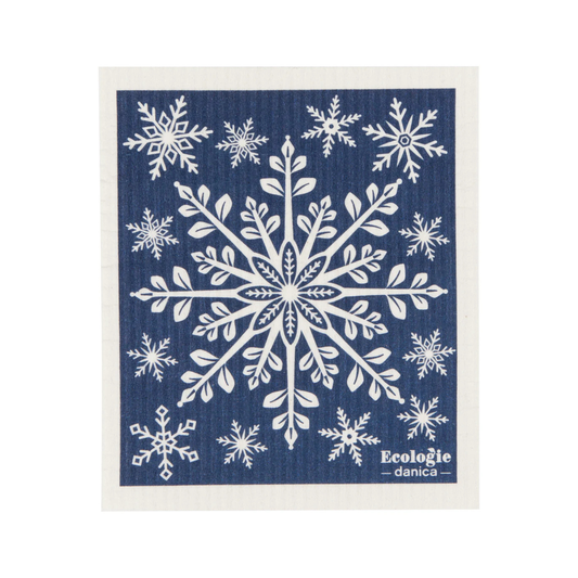 Swedish Sponge Cloth - Snowflake Ornament
