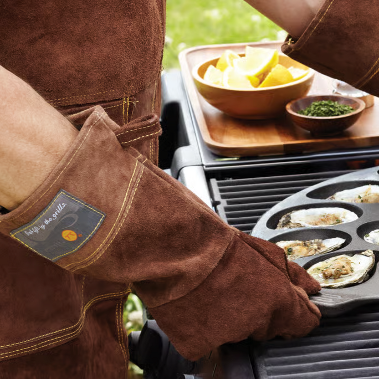 Leather Grill Gloves (Set of 2)