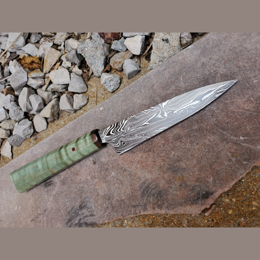 NHB Custom Mini Chef's Knife - 5 inch - Artichoke