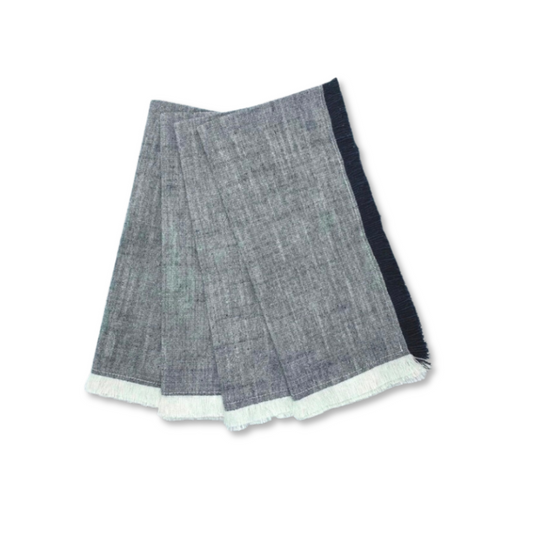 Soft Chambray Napkins (Set of 4) - Black