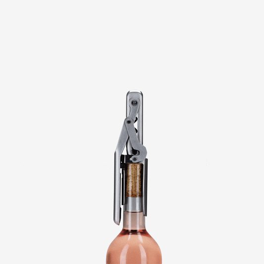 With its unique automatic mechanism, this sleek wine opener removes and ejects corks in one smooth motion, no struggling required. The Teflon-coated corkscrew works like a charm on both natural and synthetic corks, while the built-in stainless steel foil cutter stays sharp for years of seamless uncorking. Ultra-compact and perfect for waiters, picnics, or your kitchen drawer,
