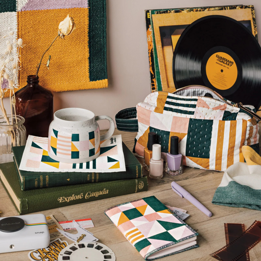 The Swedish Sponge Cloth in Formation Sequence brings a touch of midcentury charm to your cleaning routine with its white background and a playful geometric pattern of pink, yellow, and green stripes, squares, and triangles.
Wipe spills from the countertop big or small. Multitasking Swedish dishcloths are compostable cellulose sponge cloths that tackle any household jobs. Plus, it's perfectly safe to use them with a full range of cleaning products and wash them over 200 times.