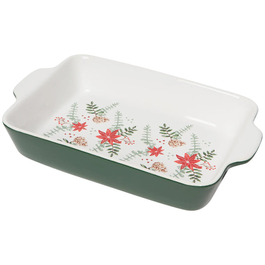Baking Dish - Poinsettia - 1.2Qt