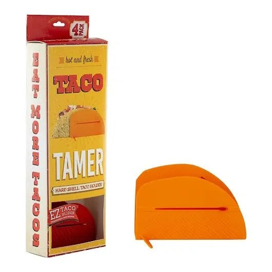 This set of four taco tamers is designed to keep your tacos perfectly in place while you load them up with all your favorite fillings. No more taco shells tipping over or falling apart—these tamers keep everything in line, so you can enjoy your meal without the mess.