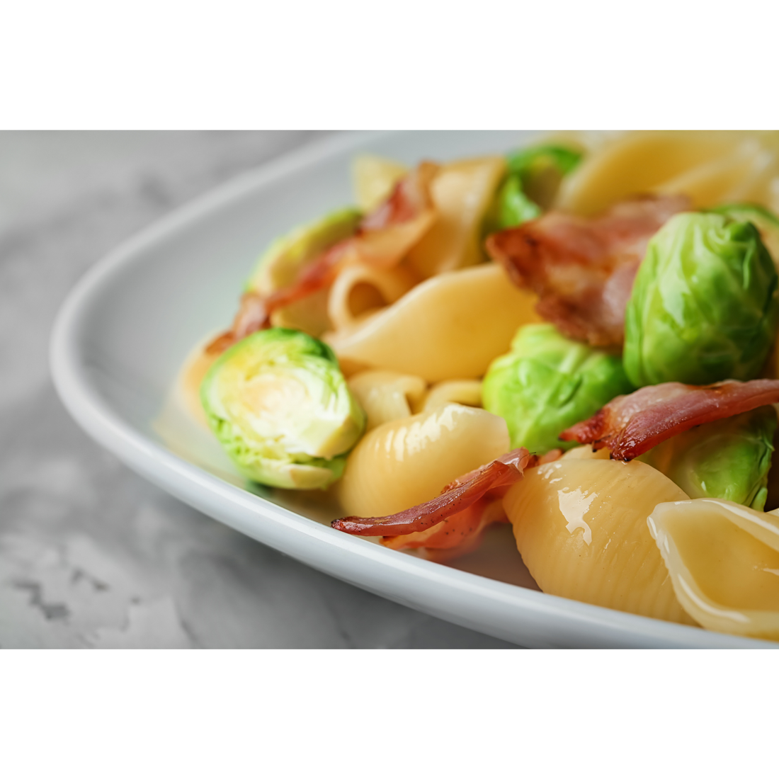 Chicken Sausage & Brussel Sprout Pasta