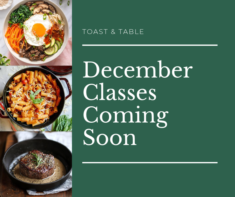 December Classes Coming Soon