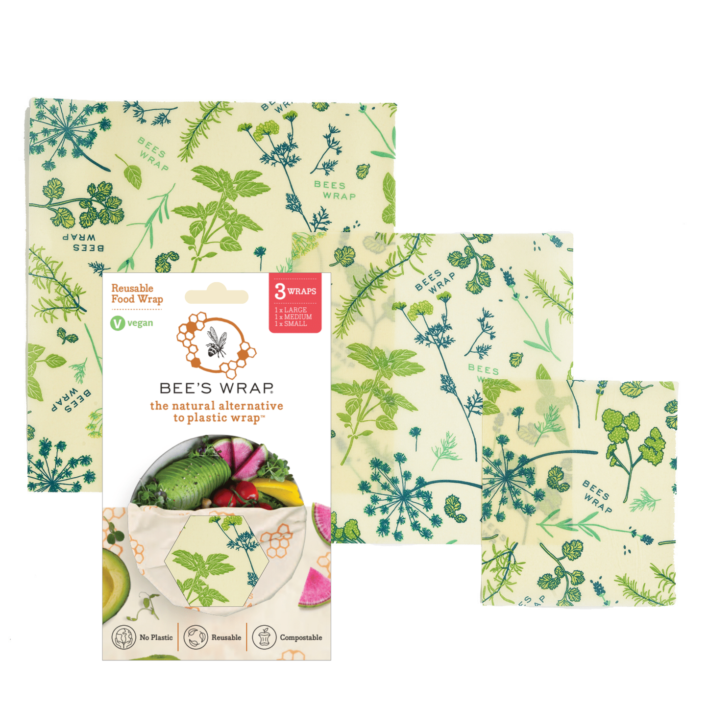 Bee's Wrap - Herb Garden (3 Pack)