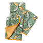 Mighty Mini Towels (Set of 3) Reversible - Fall Flower: Rifle Green