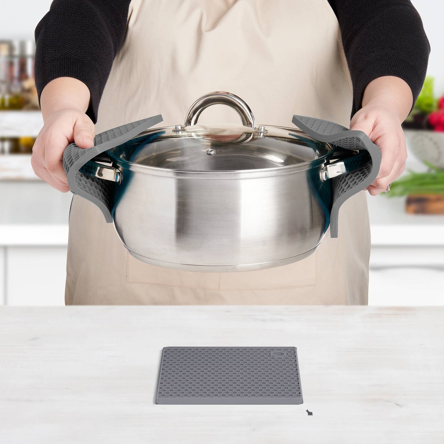 Honeycomb Trivet - Gray