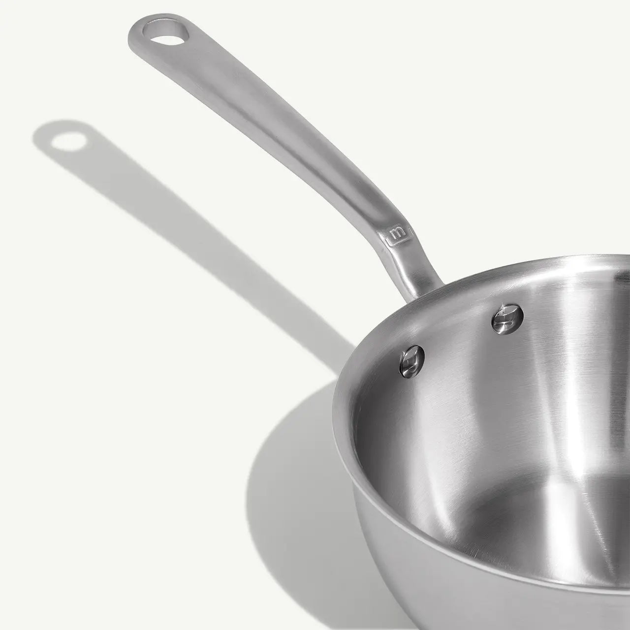 Crafted in Italy, our Stainless Clad Cookware is constructed from 5 layers of metals for improved heat conduction. This prevents stuck-on messes and ensures the 5-ply construction cleans up in seconds.