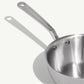 Crafted in Italy, our Stainless Clad Cookware is constructed from 5 layers of metals for improved heat conduction. This prevents stuck-on messes and ensures the 5-ply construction cleans up in seconds.