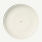 White ceramic plate with 'made in England' text on a white background