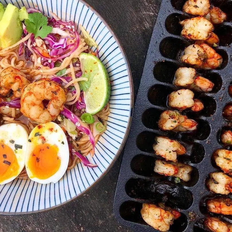 Cast Iron Shrimp Grill Pan