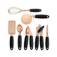 Rose Gold Gadget Set - Black - 7 Piece Set