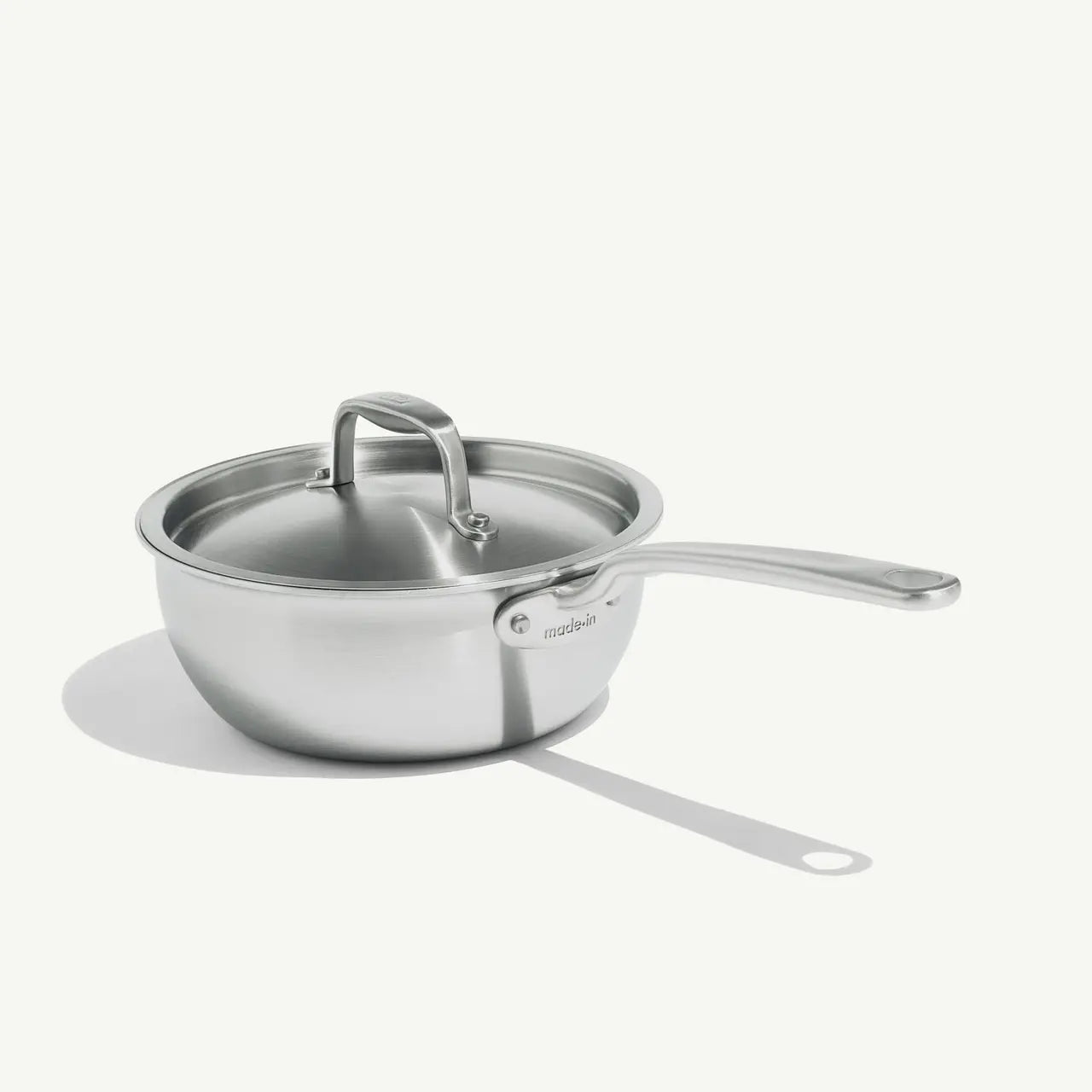 Stainless Clad Saucier with Lid - 2 Qt