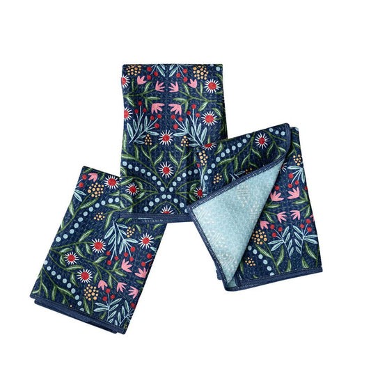 Mighty Mini Towels (Set of 3) - RJW Glitz Navy