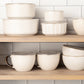 Ceramic Nesting Bowls with Lids (Set of 4)