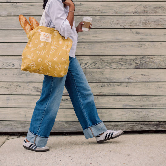 Reusable Market Tote - Honeycomb