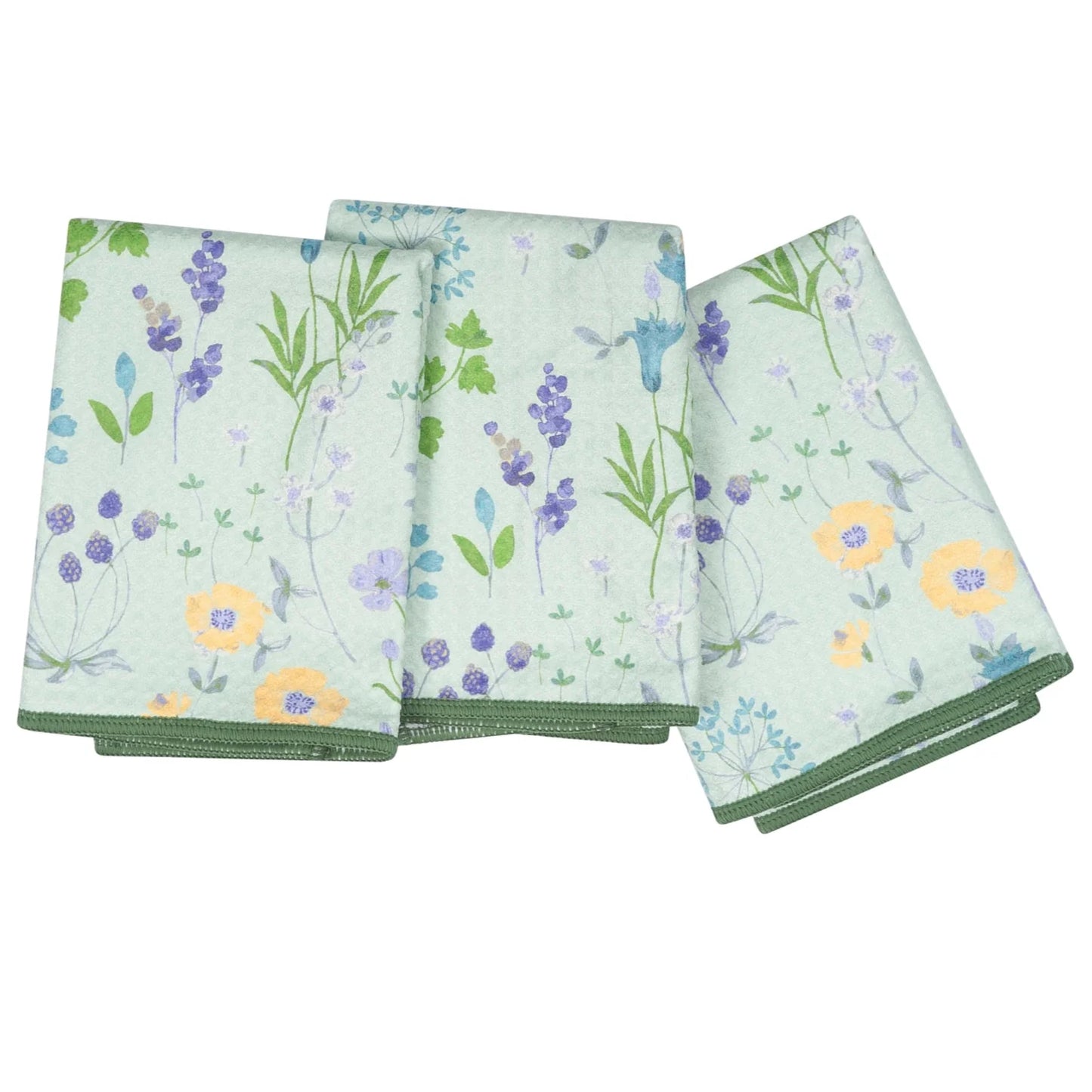 Mighty Mini Towels (Set of 3) - Mint Serenity Floral