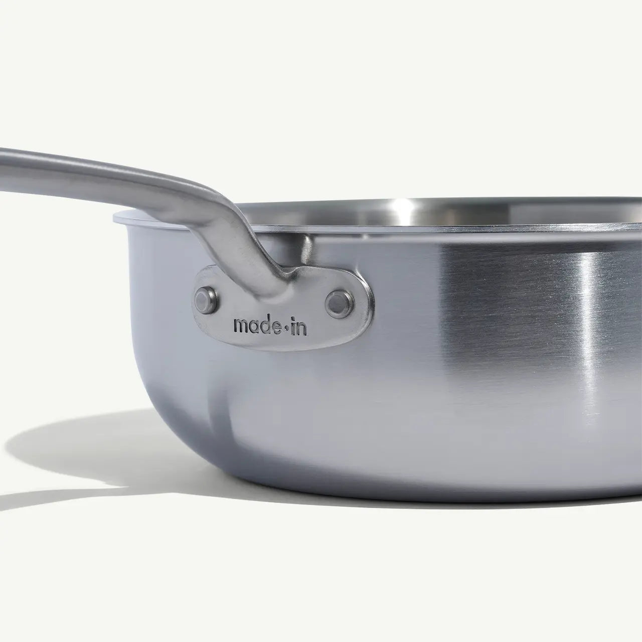 Stainless Clad Saucier with Lid - 3 Qt