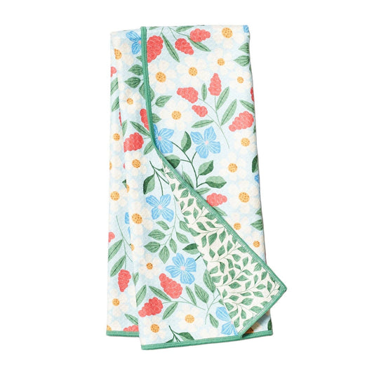 Anywhere Towel Reversible - RJW Garden Path: Water