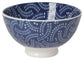 4 Inch Stamped Bowl - Indigo Geo