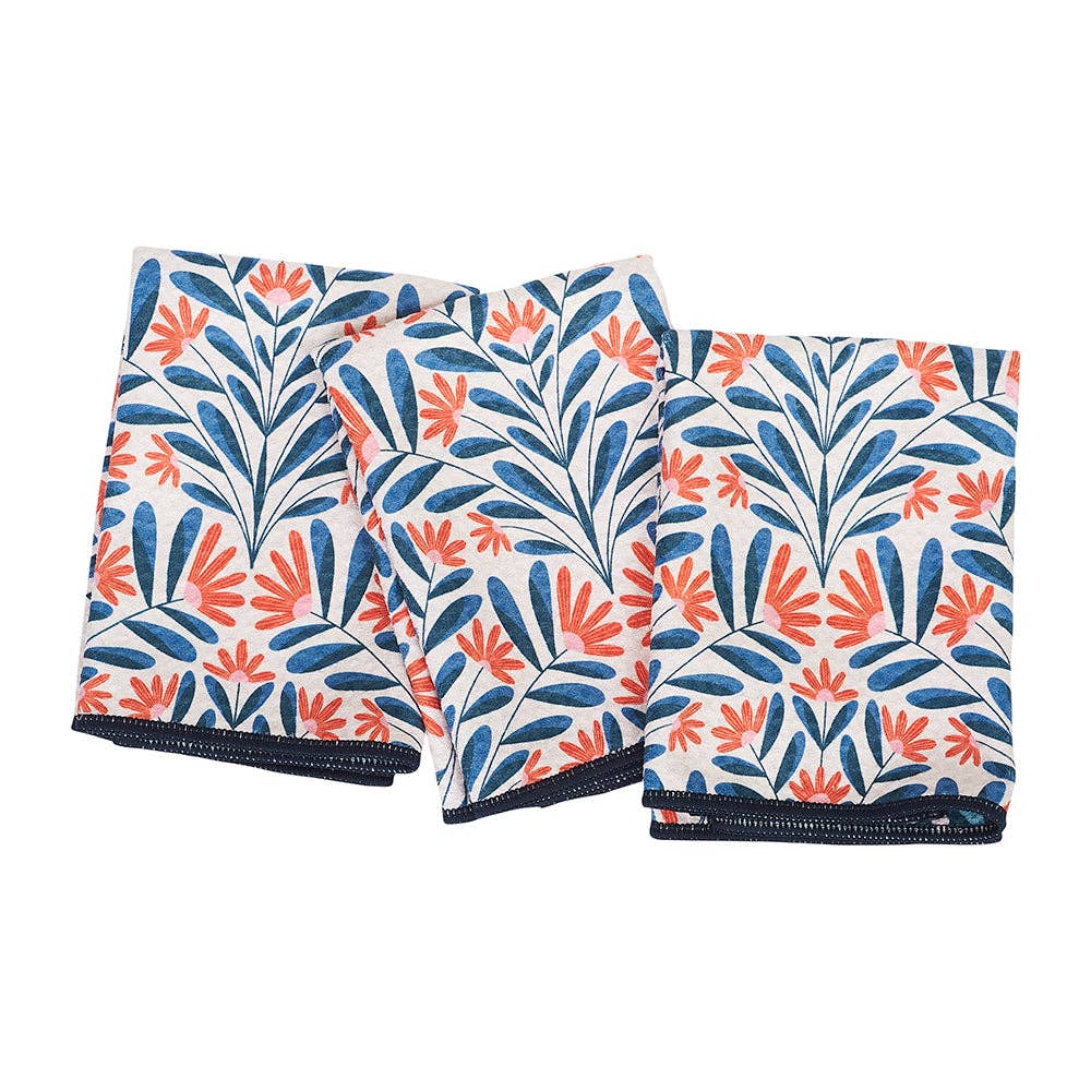 Mighty Mini Towels (Set of 3) - Reversable Eggnog Sflora
