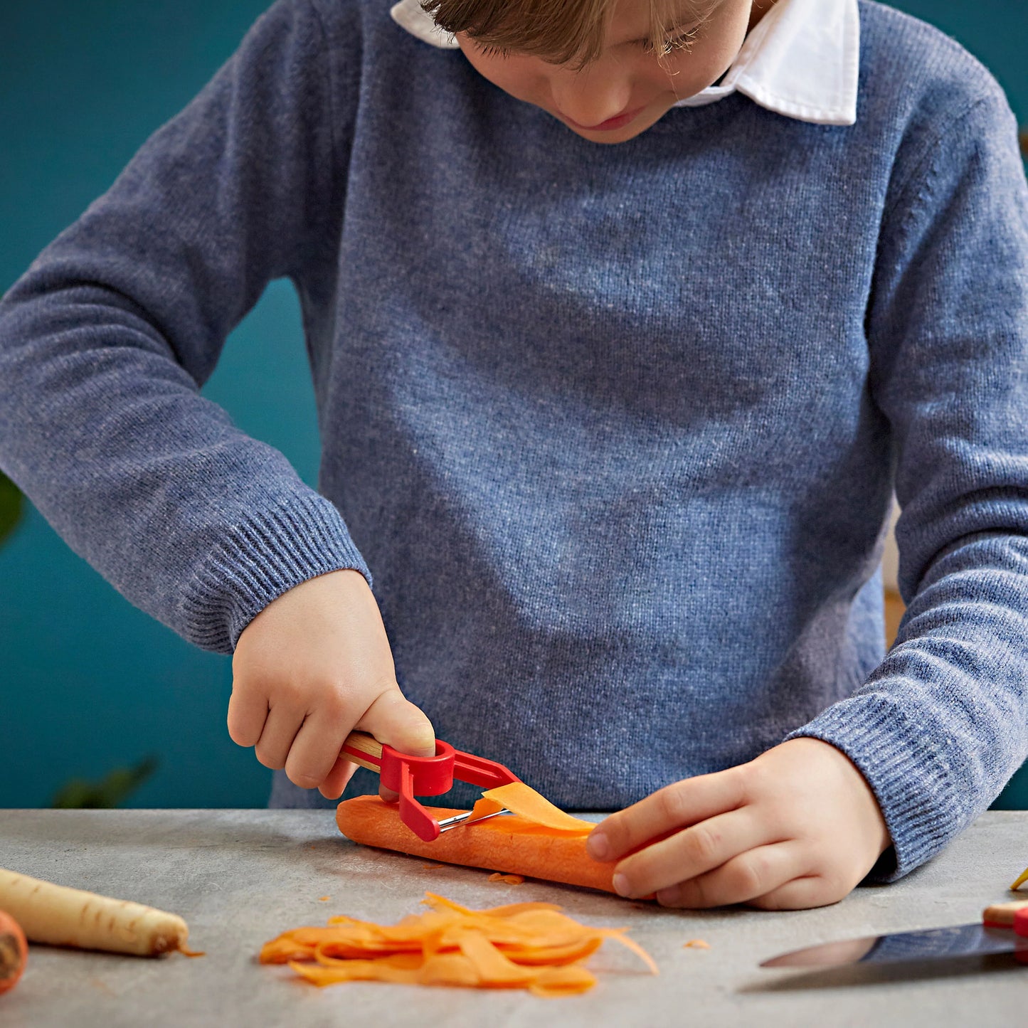 Le Petit Chef Knife Set - Red - 3pc