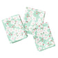 Mighty Mini Towel (Set of 3) Reversible - Cherry Blossom: Meadow Green