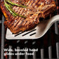 Elevate your grilling experience with the OXO Good Grips 3-Piece Grilling Tool Set, essential for grillers of all skill levels. This thoughtfully designed collection includes scalloped-edge Tongs with an integrated bottle opener for convenient refreshments, a Turner with a double-bend design for superior leverage when flipping heavy foods, and an innovative Tool Rest that provides a heat-resistant surface with a specialized tong holder for one-handed operation. 