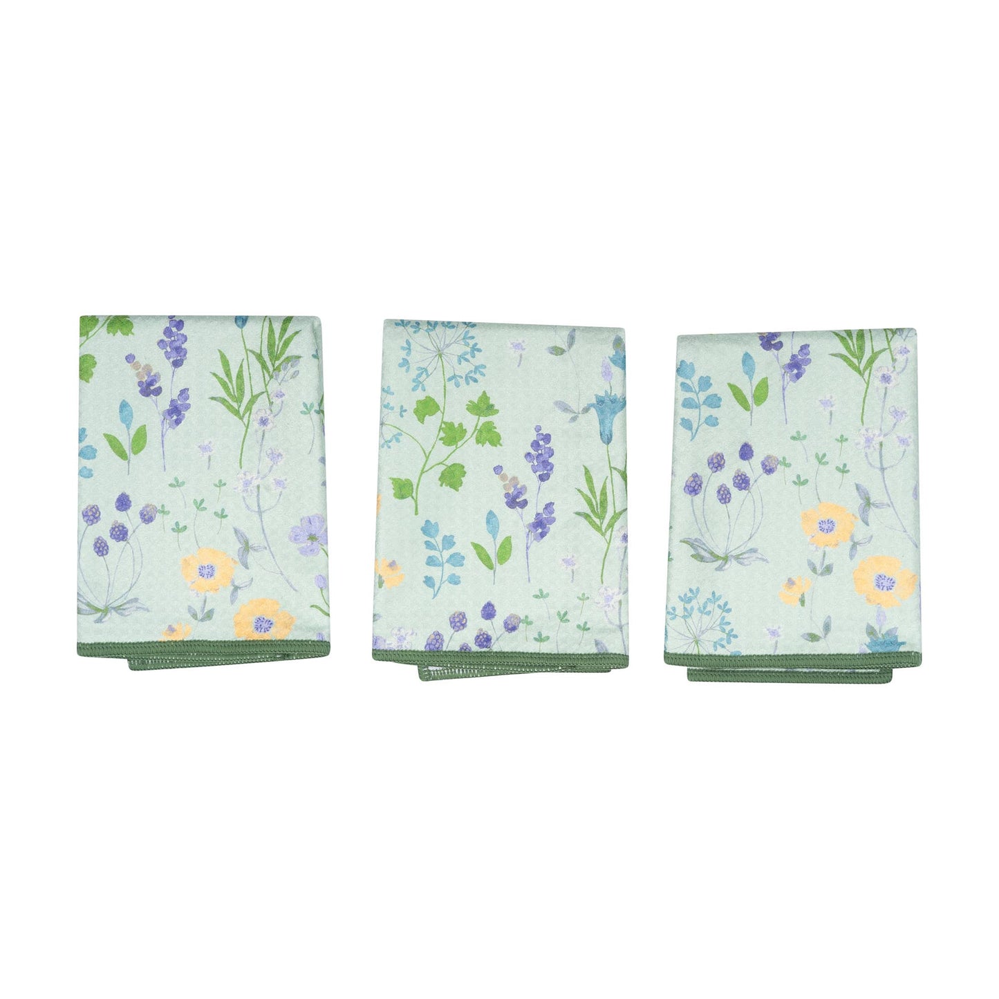 Mighty Mini Towels (Set of 3) - Mint Serenity Floral