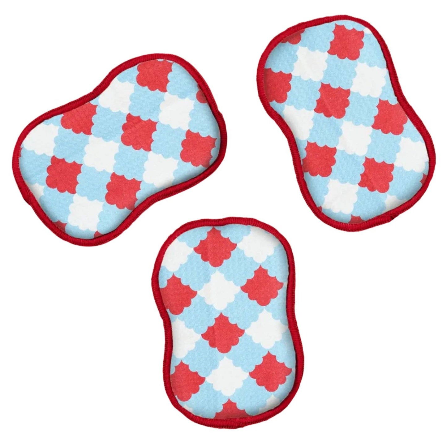 RE:usable Sponges (Set of 3) - CC Maria Splatter: Sky Blue
