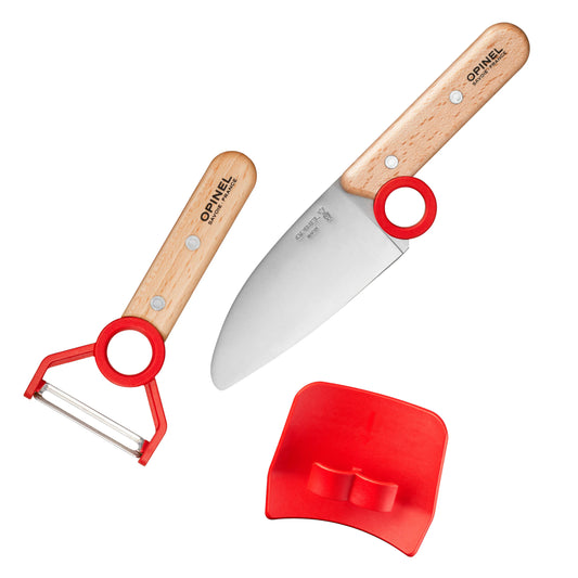 Le Petit Chef Knife Set - Red - 3pc