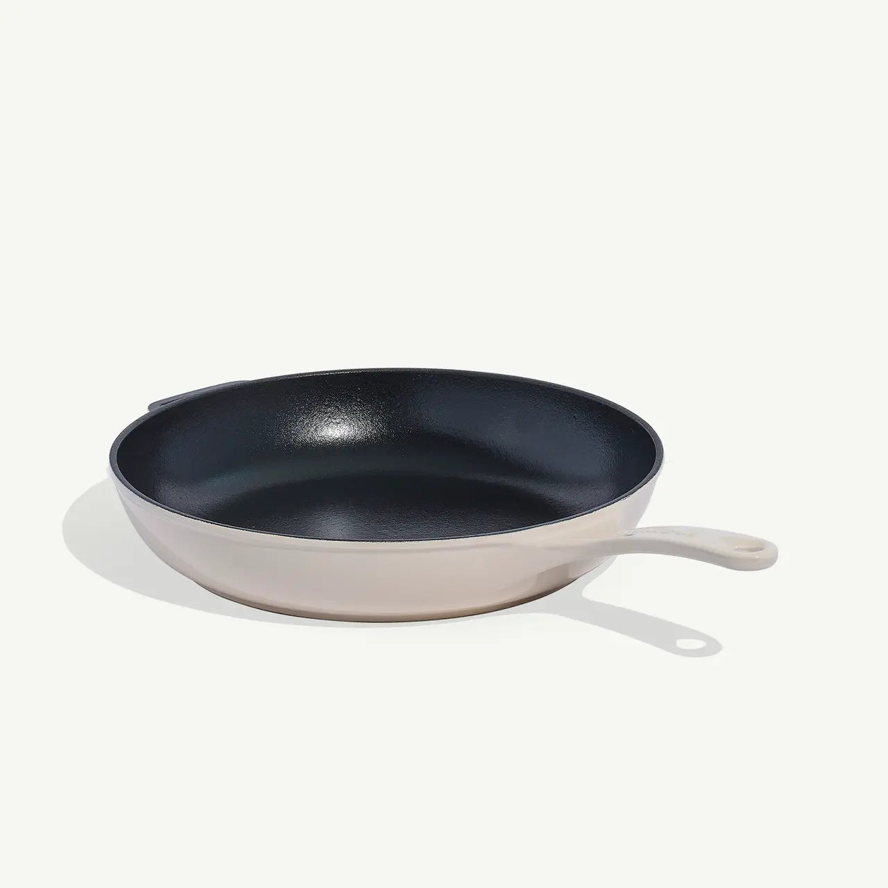 Enameled Cast Iron Skillet - White