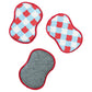RE:usable Sponges (Set of 3) - CC Maria Splatter: Sky Blue