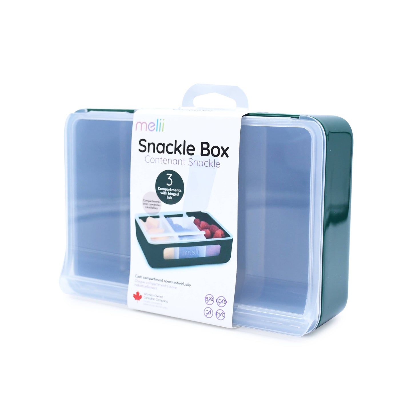 3 Compartment Snackle Box - Hunter Pine