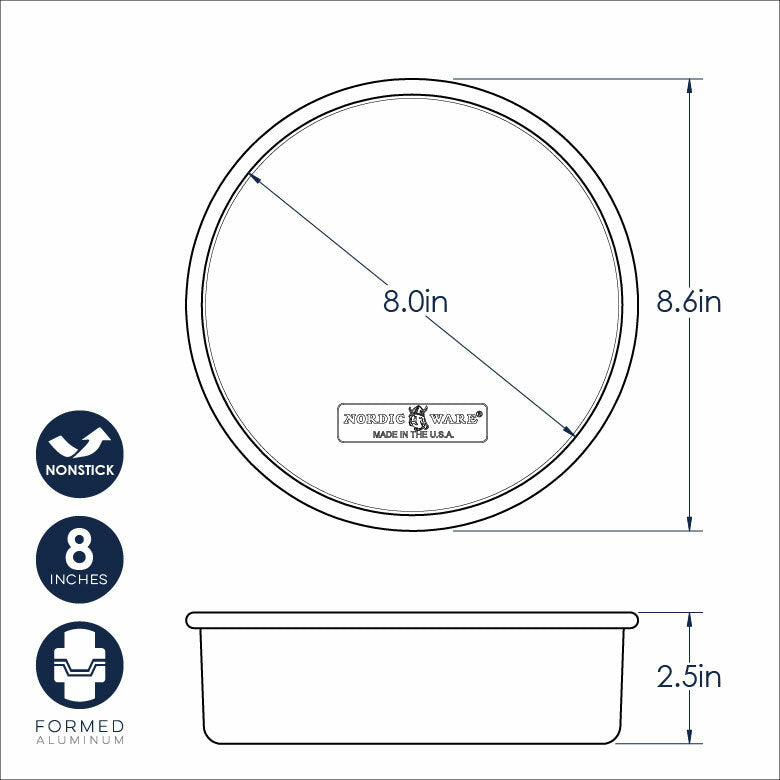 Round Cake Pan (8") - Nonstick