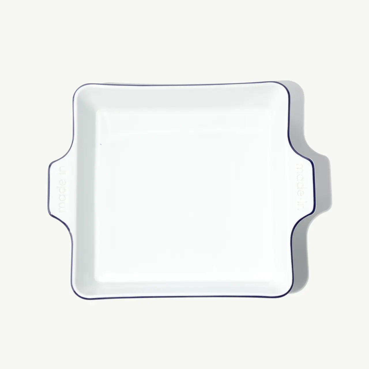 Square Baking Dish - Navy Rim