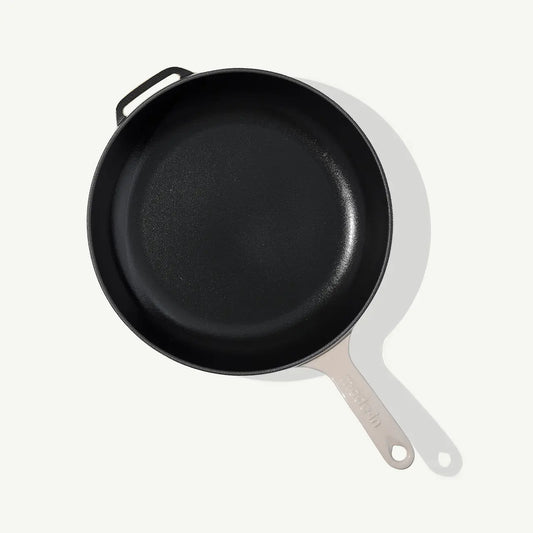 Enameled Cast Iron Skillet - White