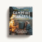 Book titled 'Campfire Cocktails' with a person holding a mug by a campfire on the cover.
