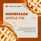 Take’n’Bake - Apple Pie - 4PM, Saturday, December 7th, 2024