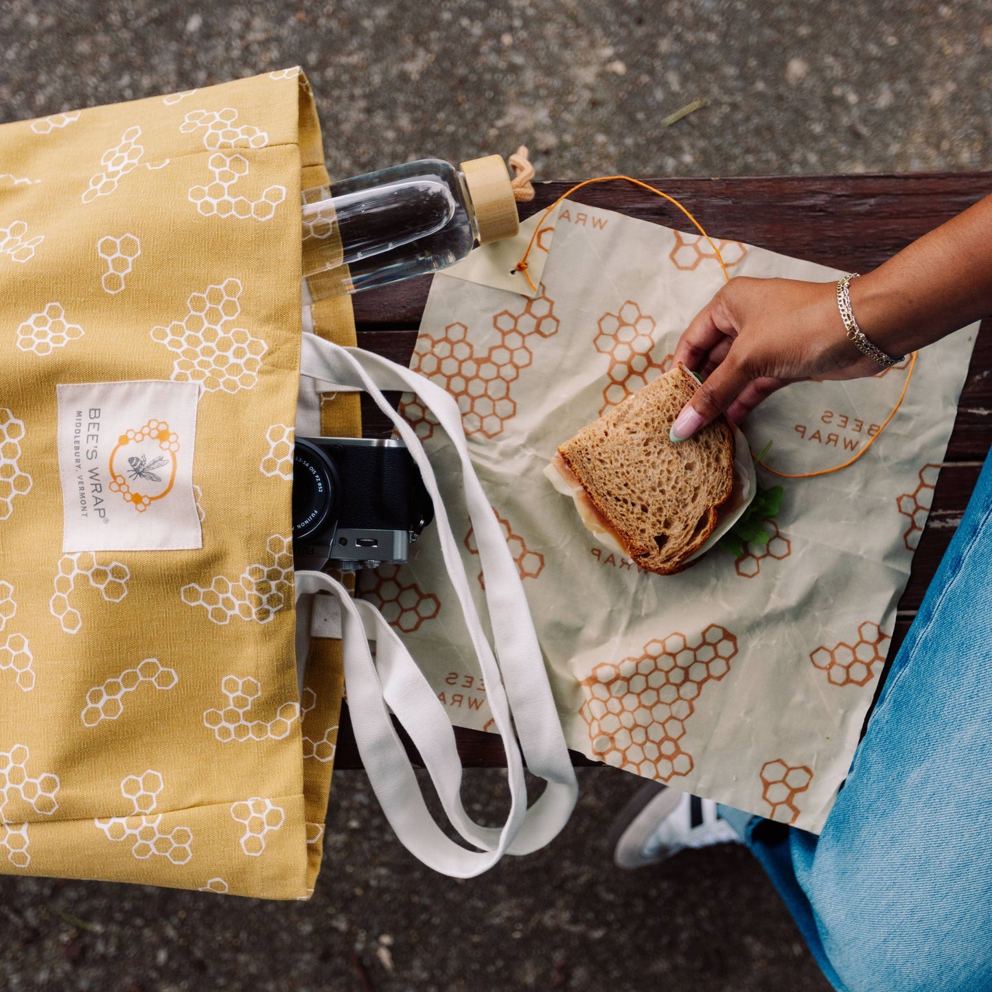Reusable Market Tote - Honeycomb