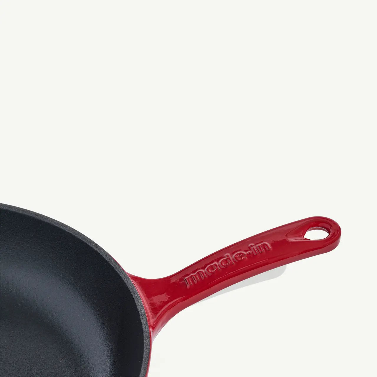 Enameled Cast Iron Skillet - Red