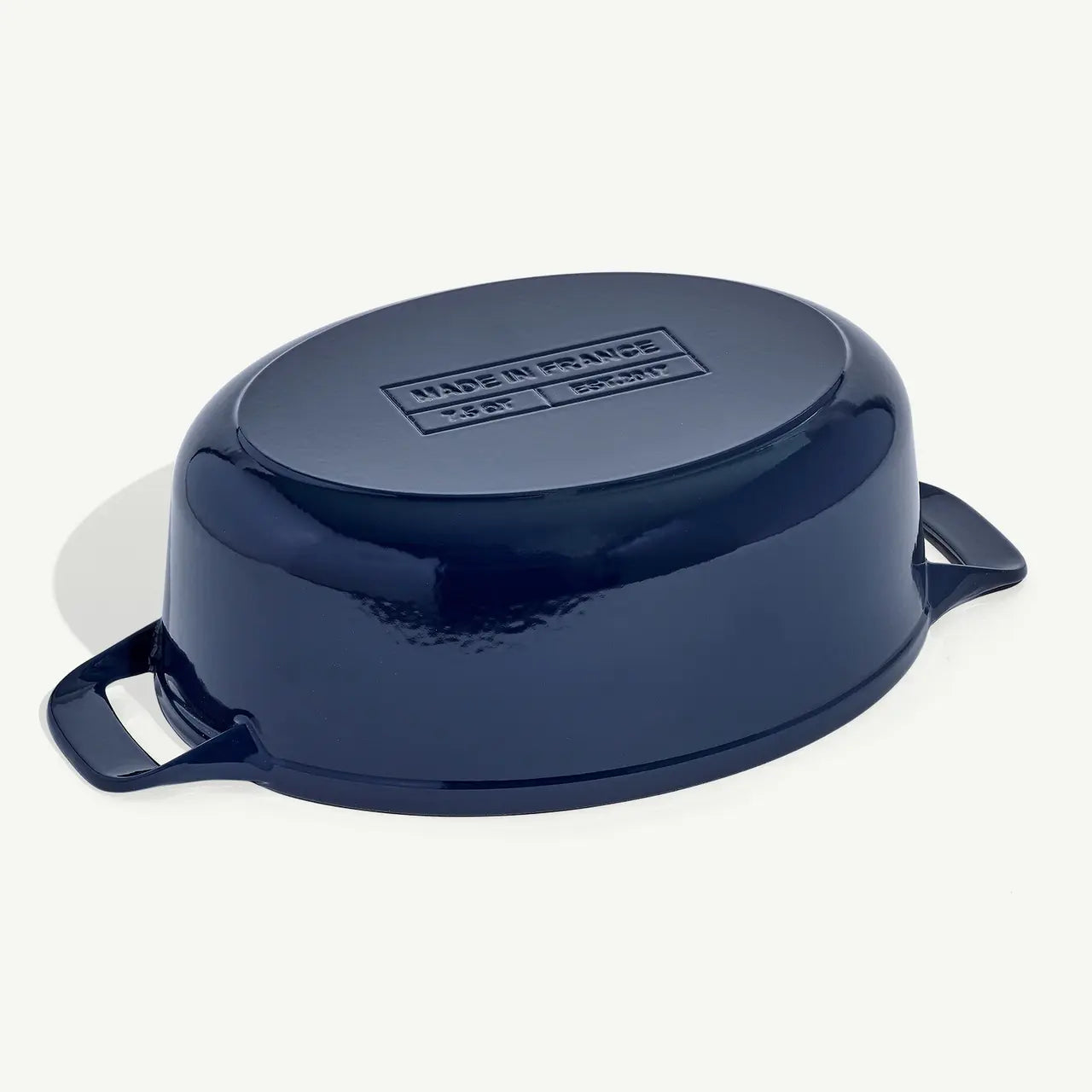 Enameled Cast Iron Dutch Oven -  7.5Qt Blue