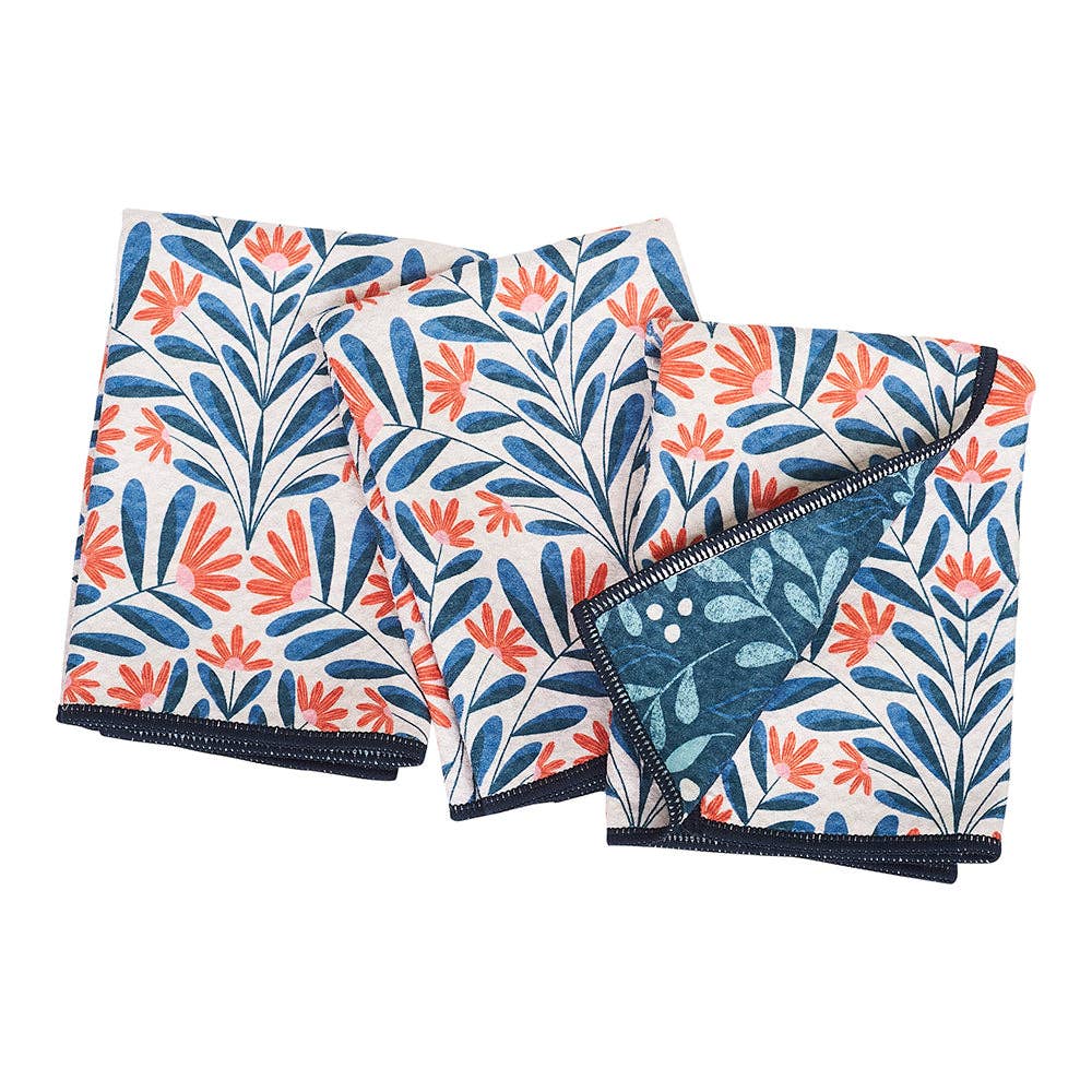 Mighty Mini Towels (Set of 3) - Reversable Eggnog Sflora