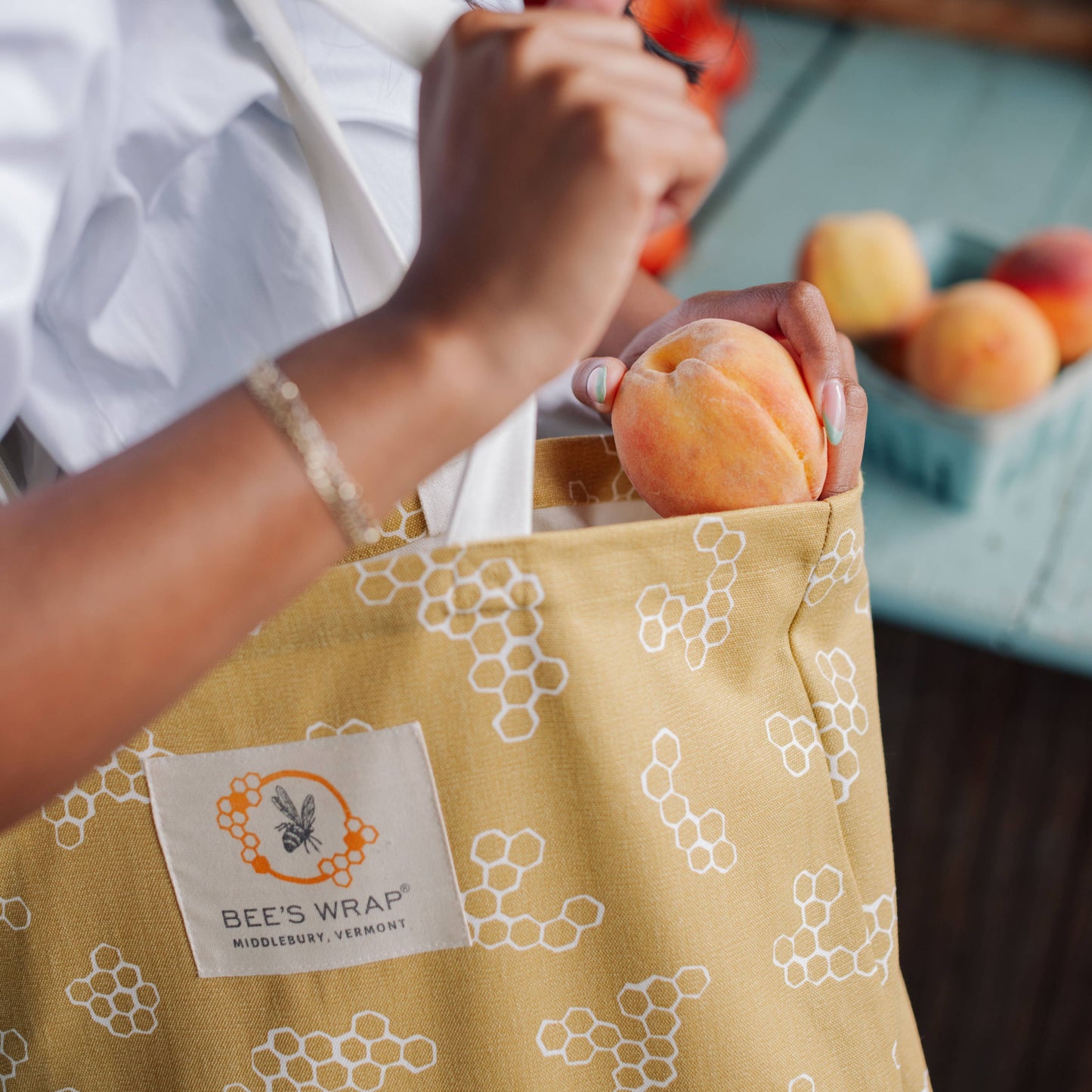Reusable Market Tote - Honeycomb