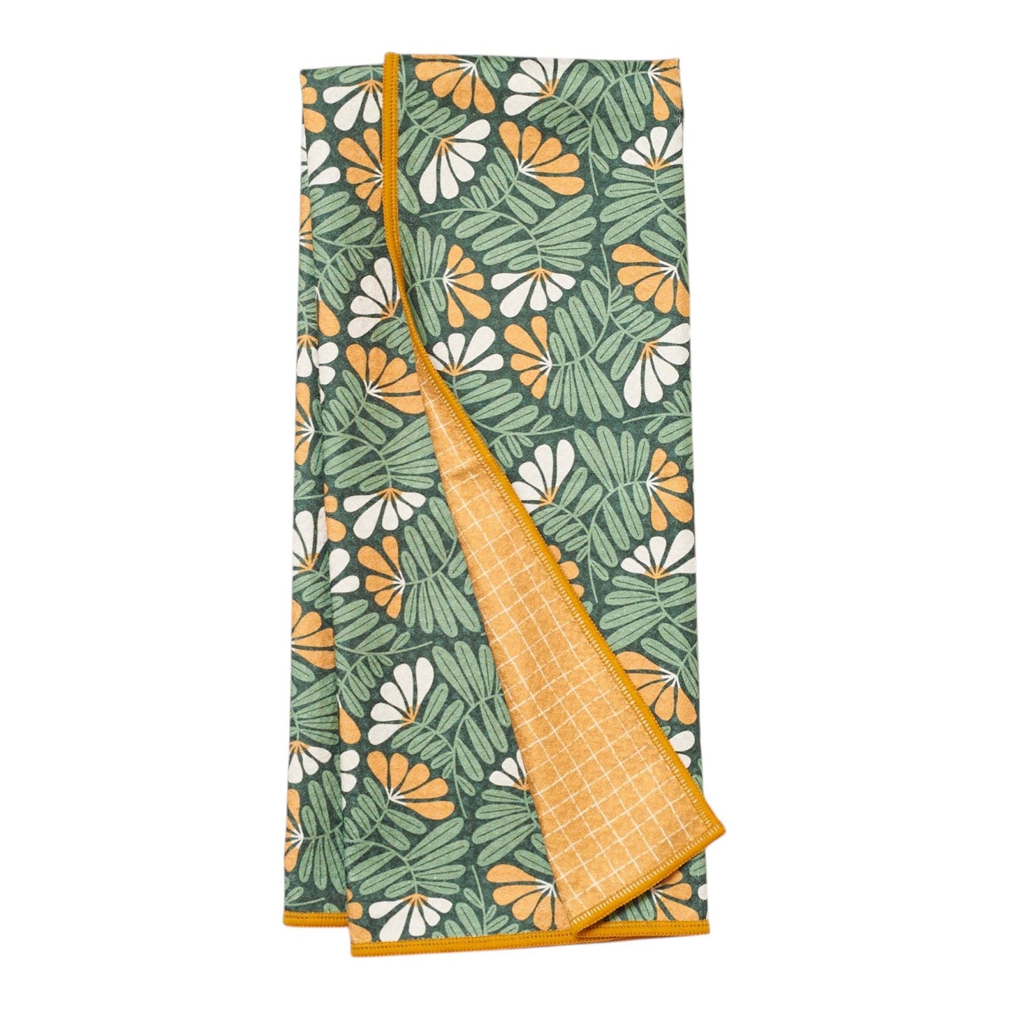 Anywhere Towel - Reversible - Fall Flower: Rifle Green
