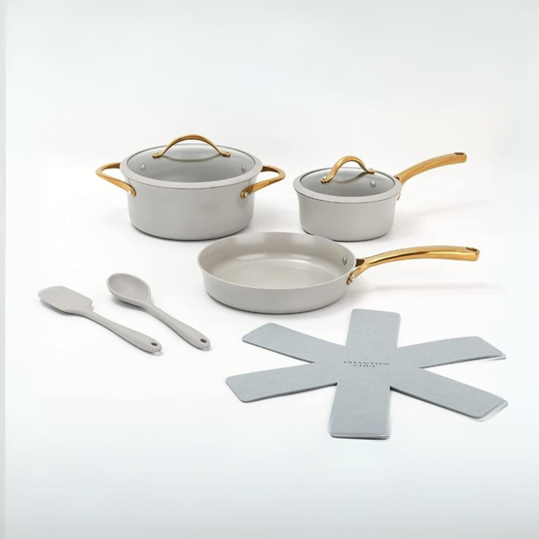 Cookware Set - Gray - 8 Piece Set