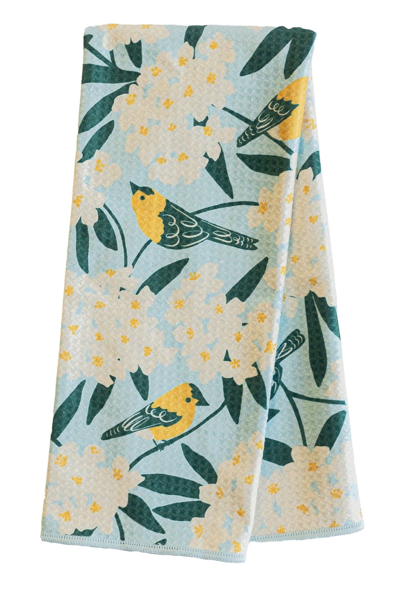 Anywhere Towel - Reversible Blue Nuthatch Birdsong