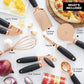 Rose Gold Gadget Set - Black - 7 Piece Set